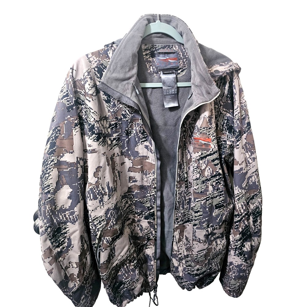 SITKA Jetstream Hunting Jacket Open Country Optifade Camo Gore Windstopper XL